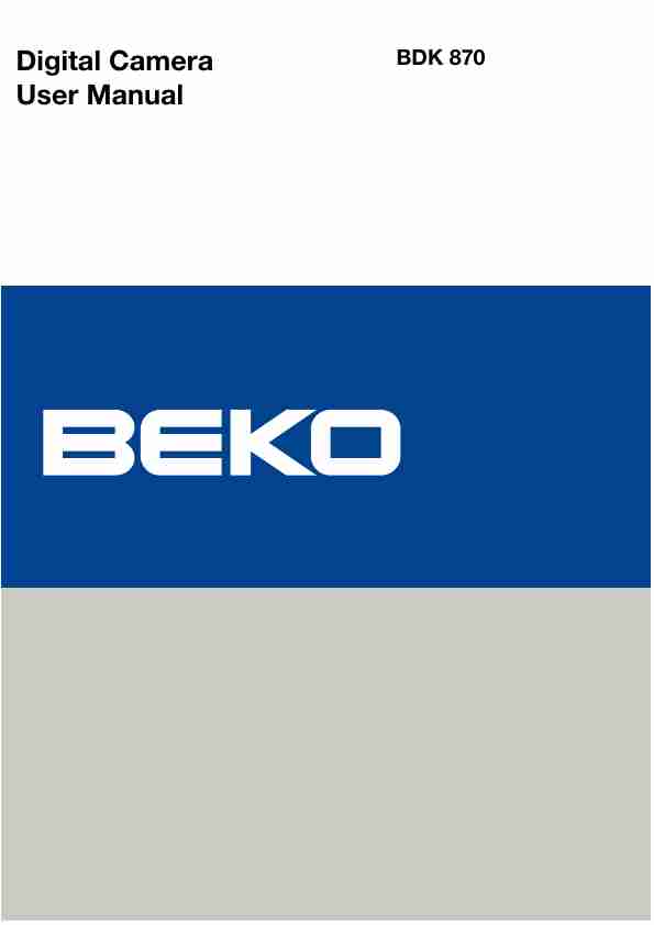 Beko Digital Camera BDK 870-page_pdf